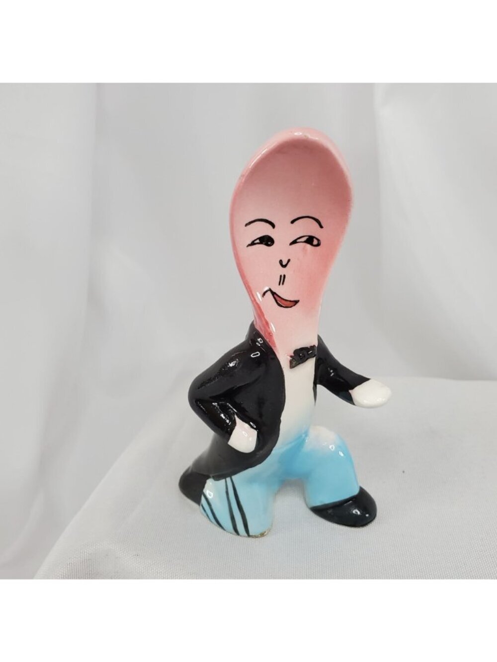 VTG Victoria Ceramics Anthropomorphic Fork & Spoon Salt & Pepper Shakers Japan - Picture 8 of 13